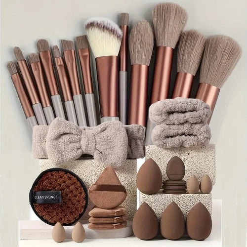 33pcs beauty set makeup kit  large and small beauty sponges for