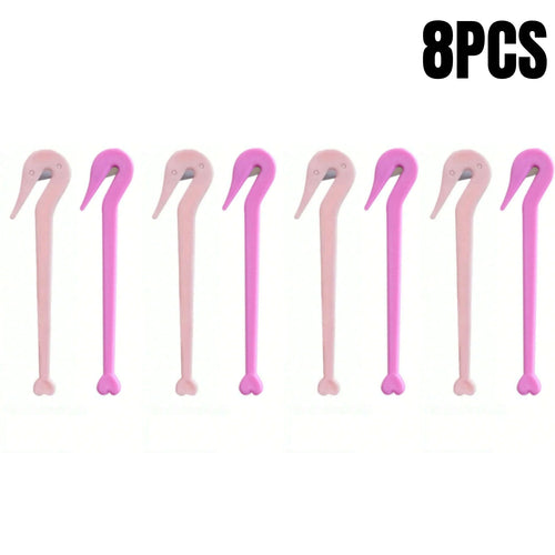 2/4/6/8Pcs Disposable Elastic Hair Band Cutter Girls Women Ponytail