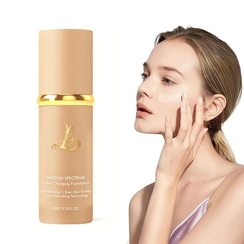 Four-in-one color-changing liquid foundation,with SPF50+ longwearing