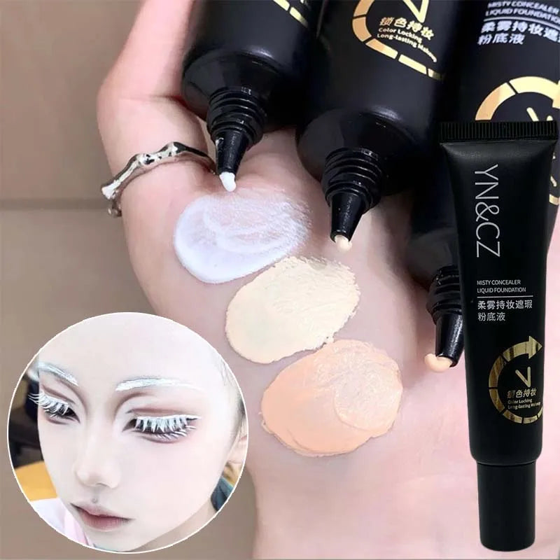 Matte White Foundation Makeup Base Full Coverage Foundation Long