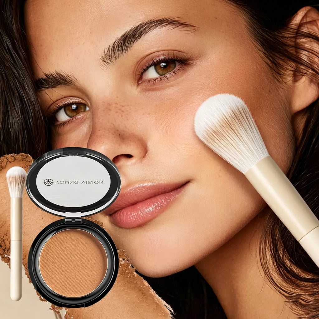 Professional Matte Contour Powder Palette - Long-Lasting Bronzer &