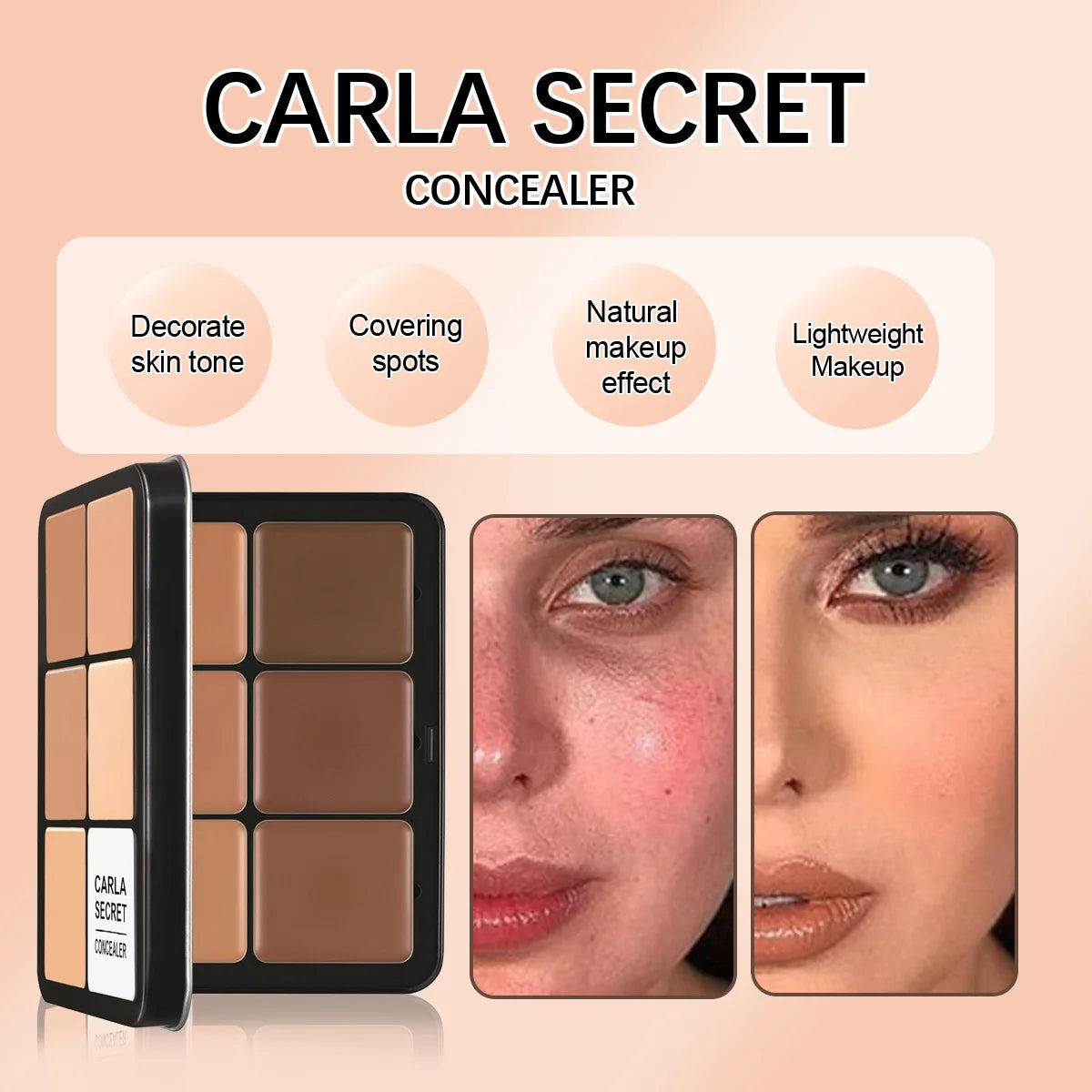12-color concealer palette Matte highlighter contour makeup palette