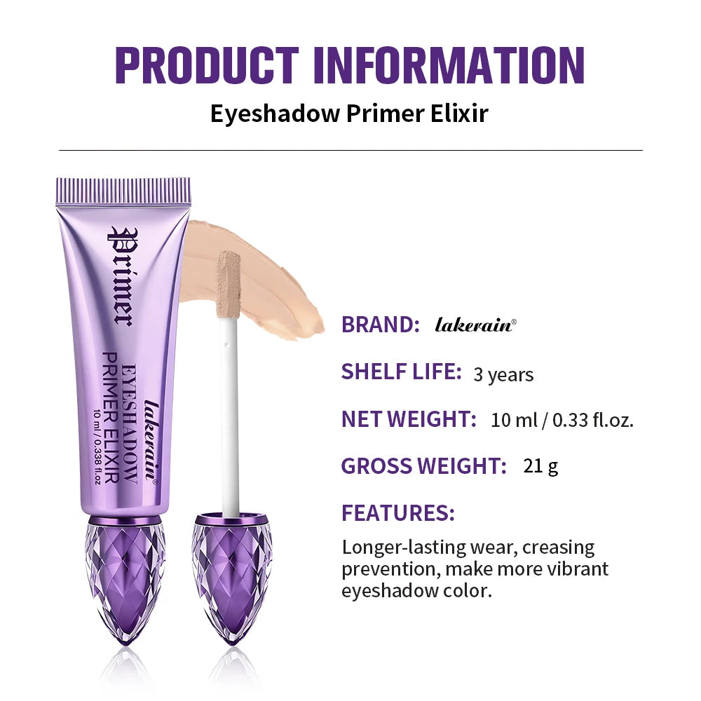 Lakerain Eyeshadow Base Primer Long-Lasting Easy Application Colorful