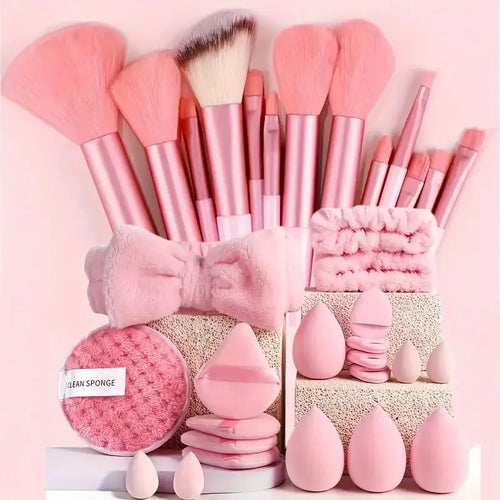 33pcs beauty set makeup kit  large and small beauty sponges for