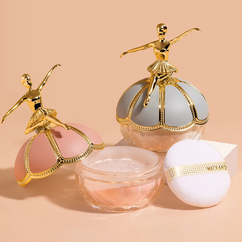 MackAndy Air-Feel Long-lasting Ballet Setting Powder, Oil-control,