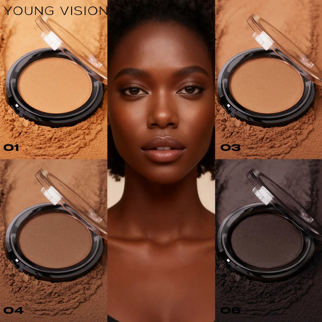 Professional Matte Contour Powder Palette - Long-Lasting Bronzer &