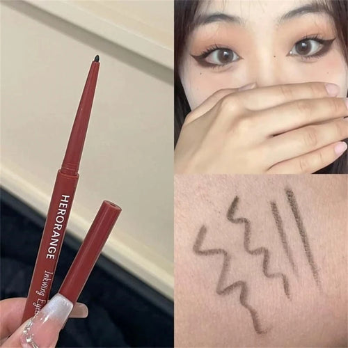 12 Colors Eyeliner Pencil Smooth Wine Red Soft High Pigment Eye Liner
