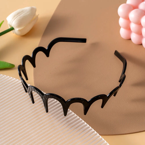 Korean Women Hair Comb Non-Slip Headband Plastic U Shape Hair Hoops