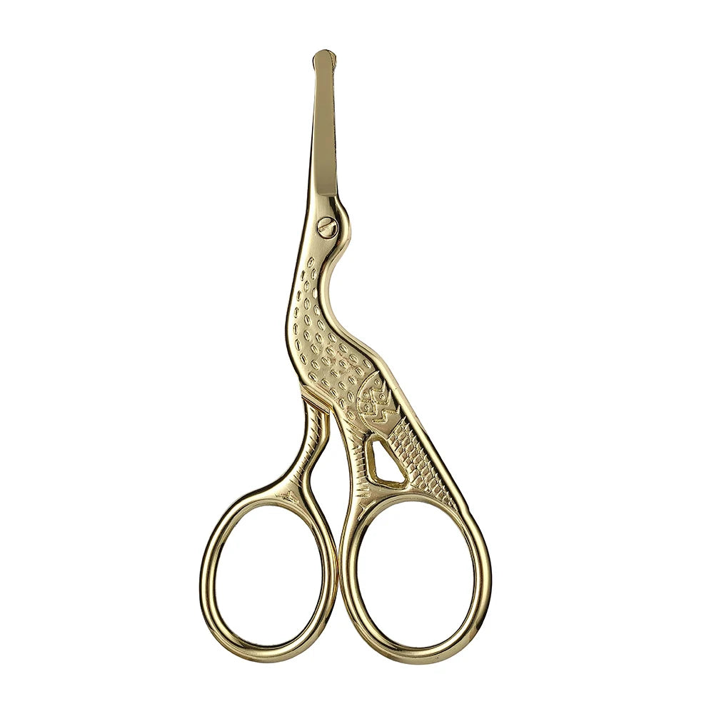 Facial Hair Scissors Rounded Professional Stainless Steel Mustache