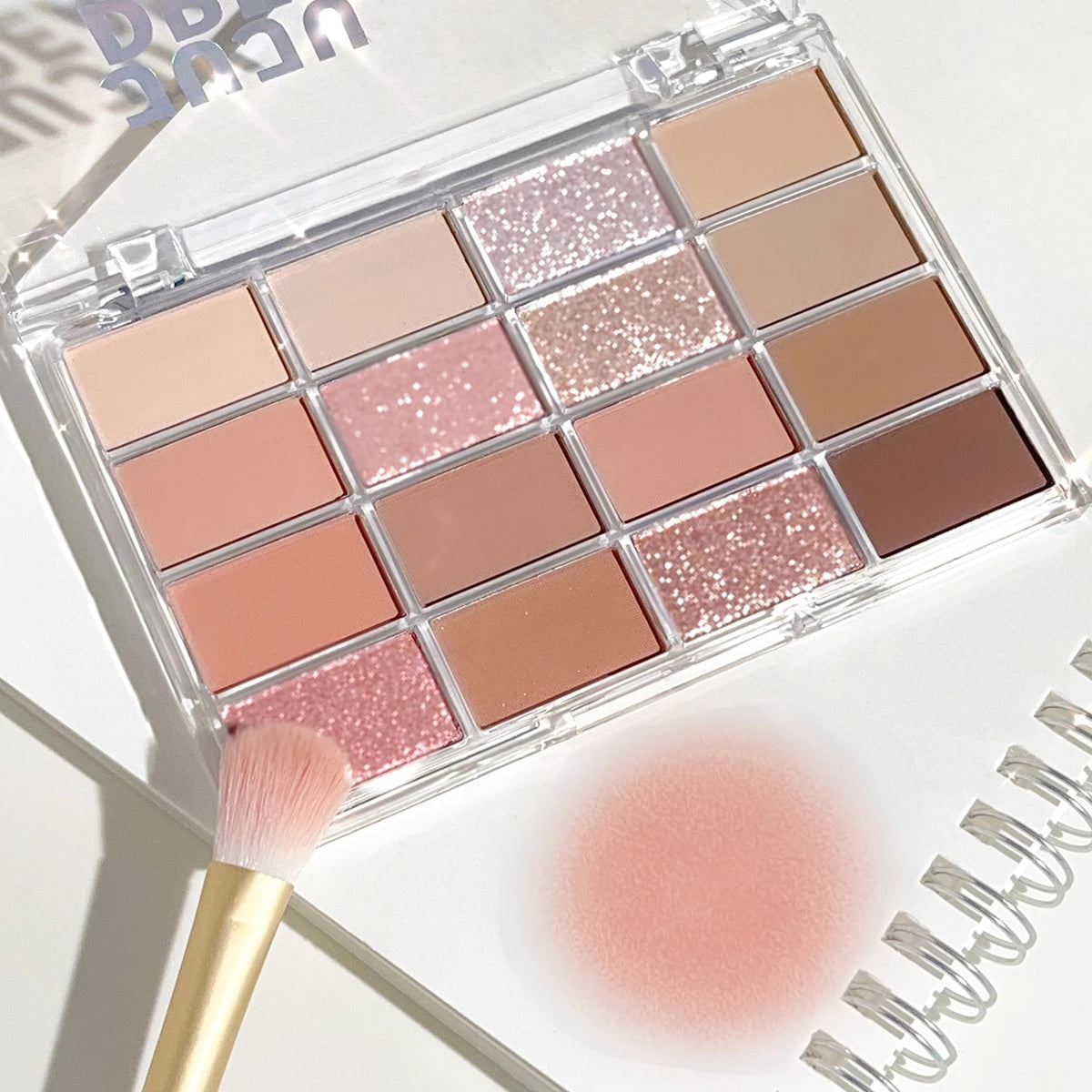 JUJU DREAM 16-Color Earth Tone Eyeshadow Matte & Shimmer Palette,