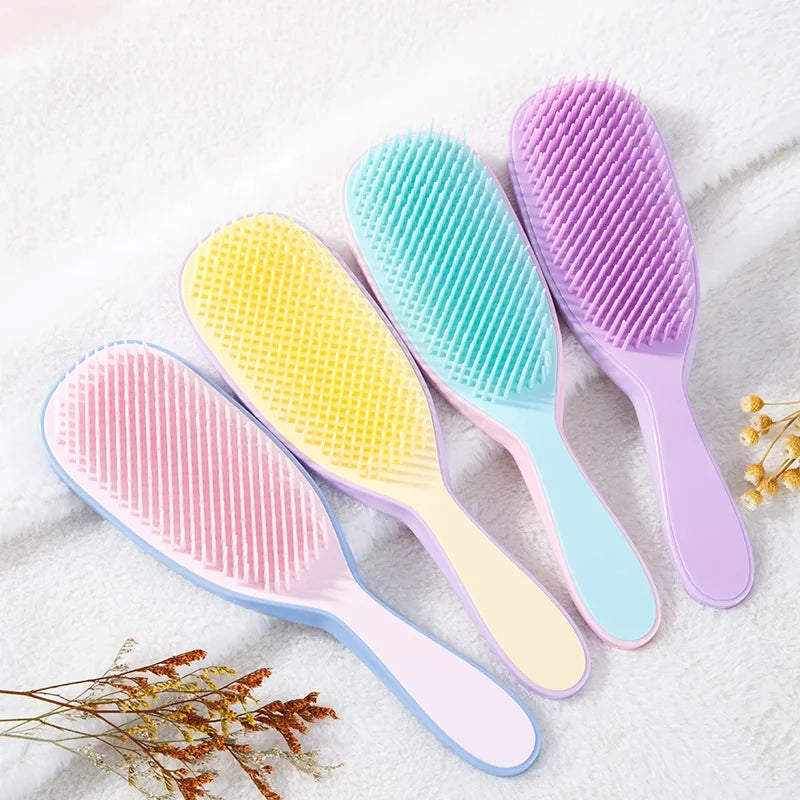 1pcs Detangling Hairbrush Anti-static Comb Soft Scalp Massage Not