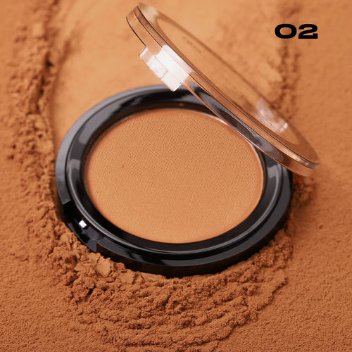 Professional matte contour powder tray creates a 3D facial contour,