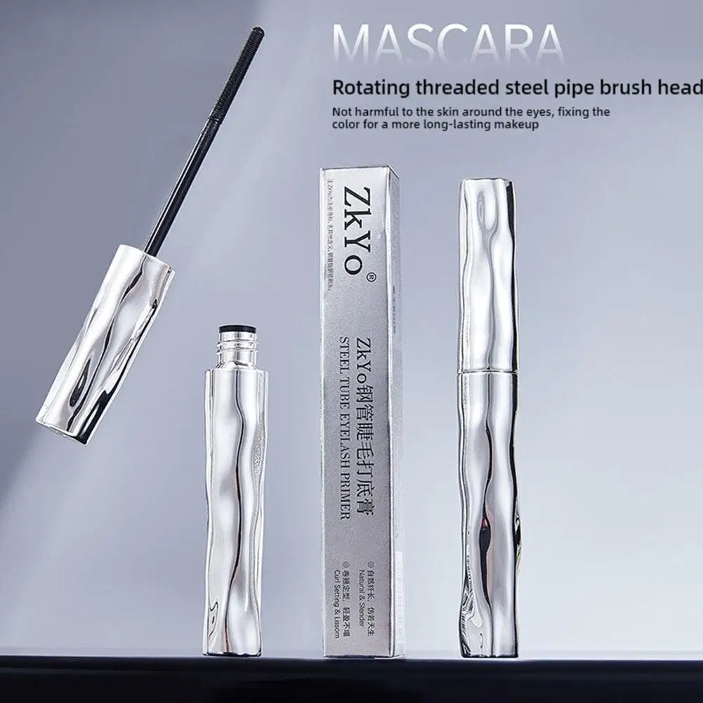 ZkYo Steel Tube Eyelash Primer Natural Black Mascara 3D Thick And