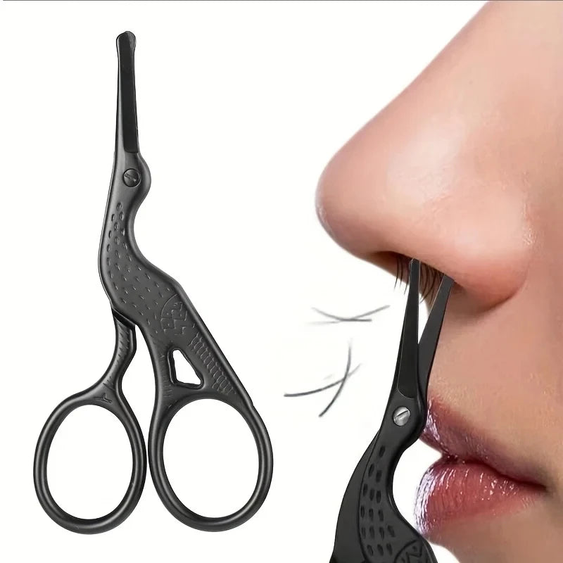 Facial Hair Scissors Rounded Professional Stainless Steel Mustache