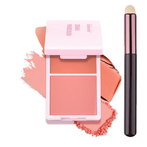 Blush Juvia's Cream Powder Matte Blush Makeup Rose Pan Long-lasting