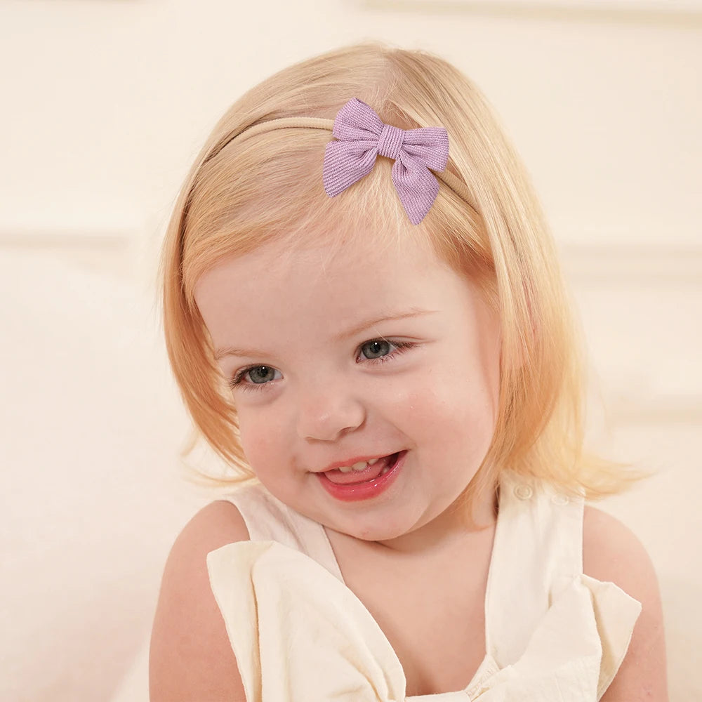5Pcs/Set Baby Elastic Headband Newborn Flower Lace Bowknot Nylon Hair