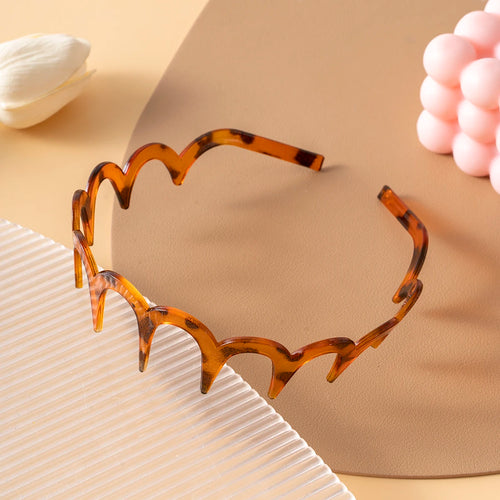 Korean Women Hair Comb Non-Slip Headband Plastic U Shape Hair Hoops
