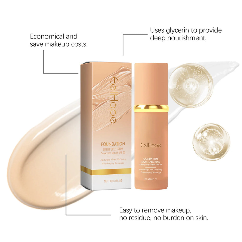 4-in-1 Liquid Foundation Spf 50+ Magic Color Changing Matte