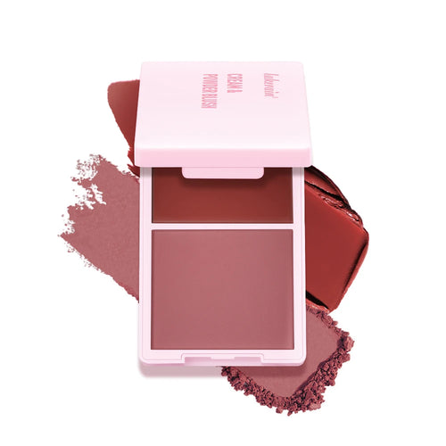 Blush Juvia's Cream Powder Matte Blush Makeup Rose Pan Long-lasting