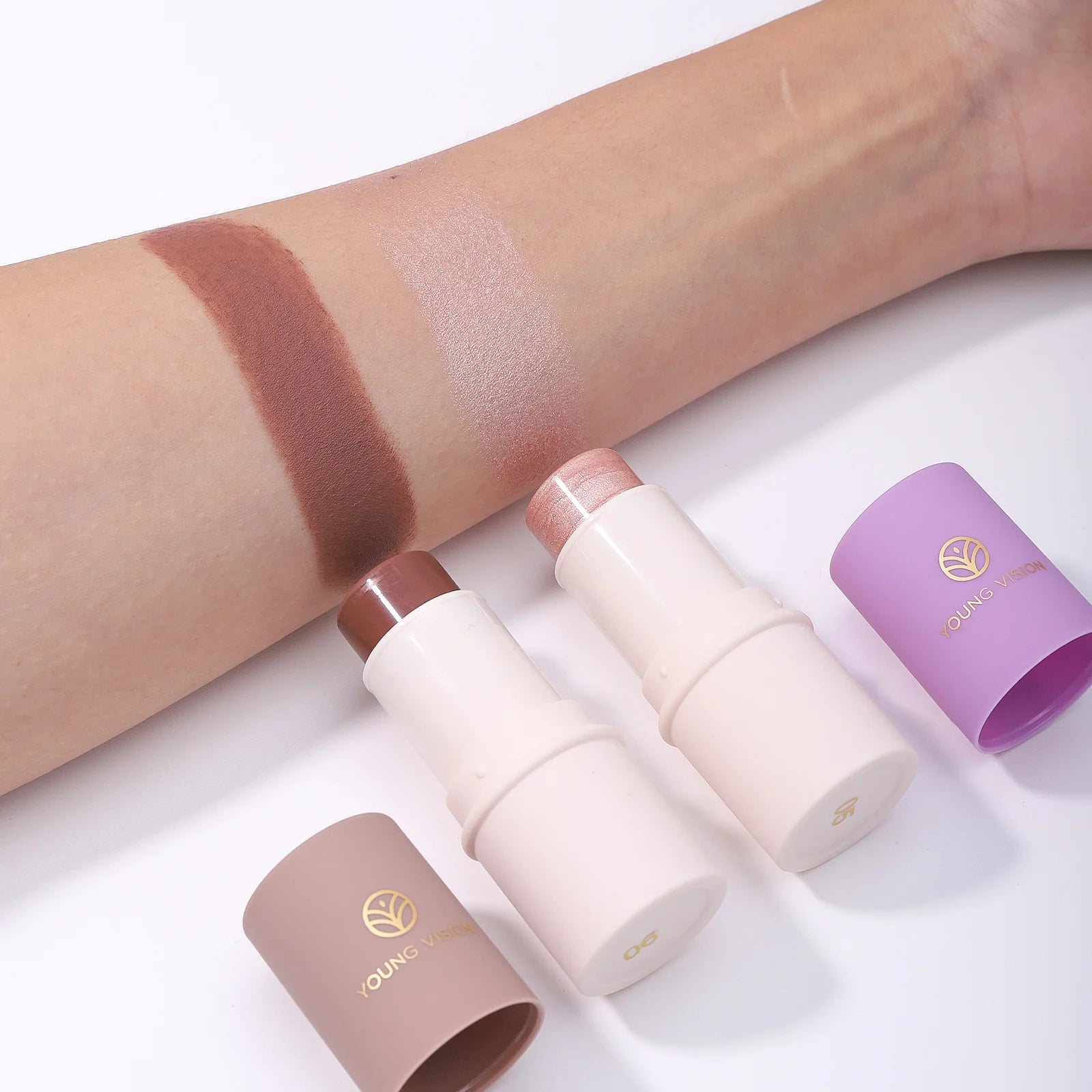LANGMANNI Tri-Color Multi-Functional Face Brightening Contour Stick