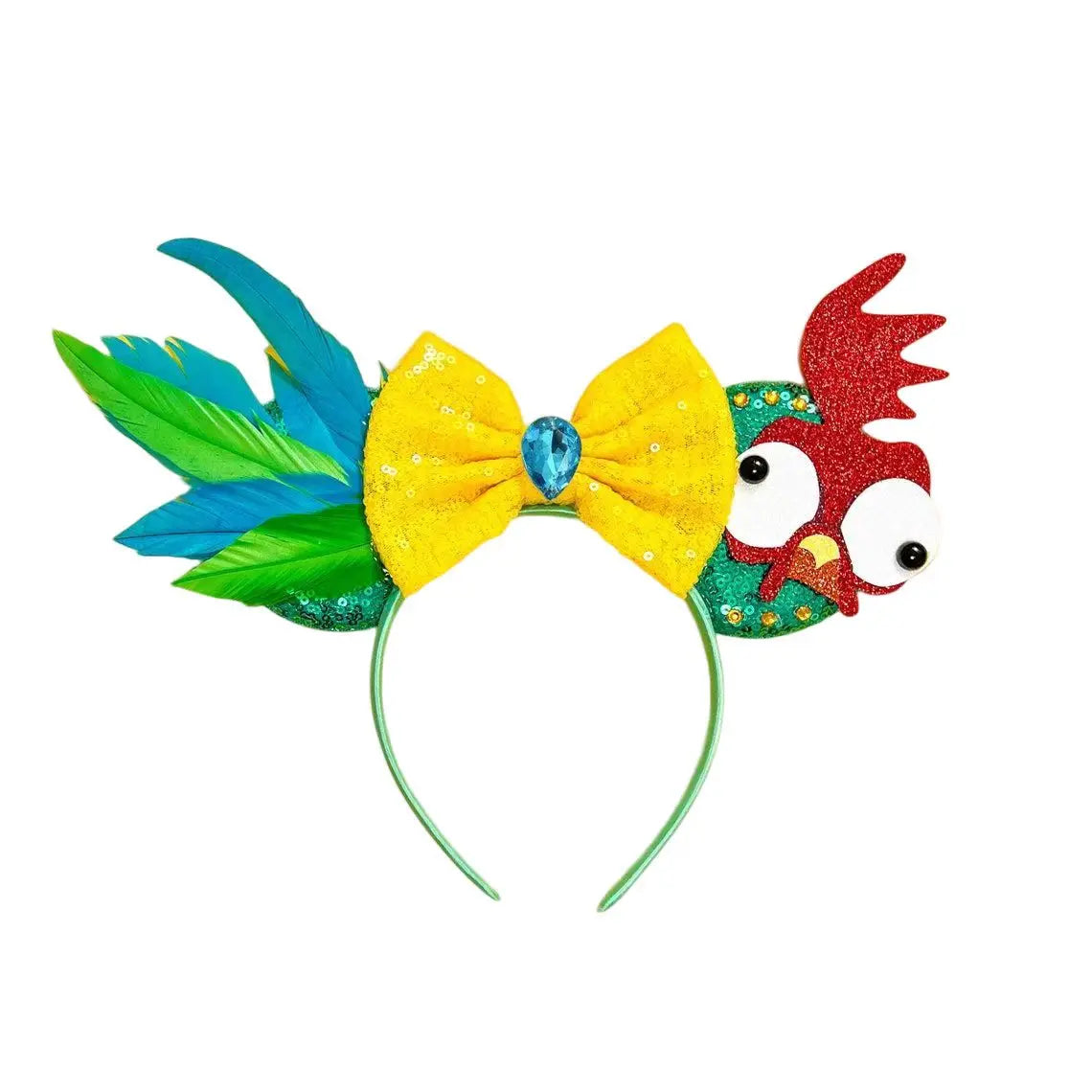 2023 New Style Mickey Minnie Ear Headband Sequin Bows Girl Adult Kids
