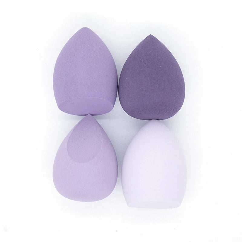4Pc/Bag Makeup Sponge Powder Puff Dry and Wet Combined Beauty Cosmetic