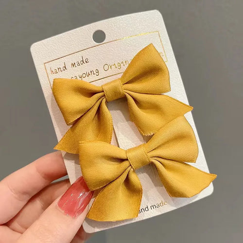 2PCS New Cute Bow Headgear Sweet Little Girl Hair Accessories Summer