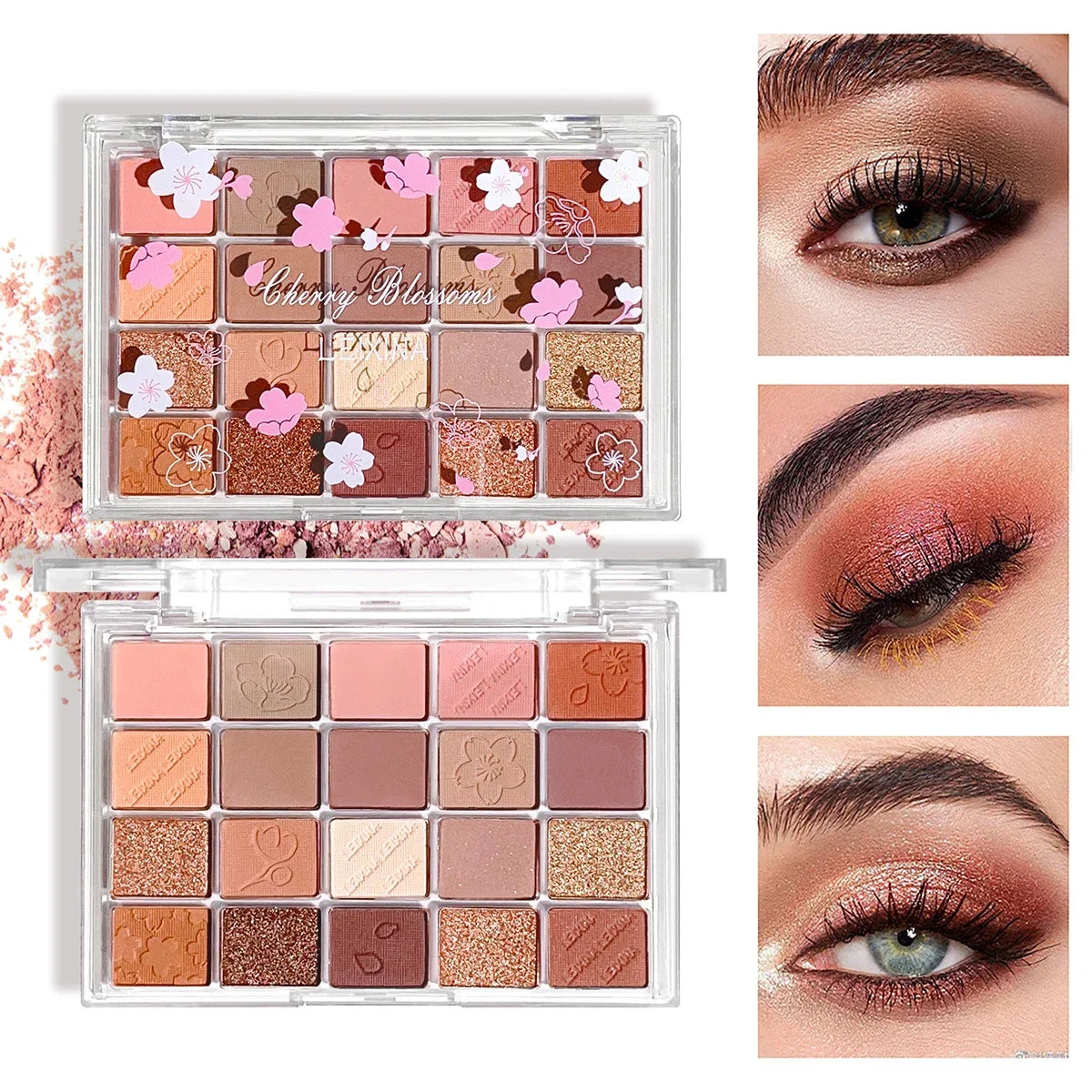 20-Color Eyeshadow Palette – Shimmer & Matte, Highly Pigmented,