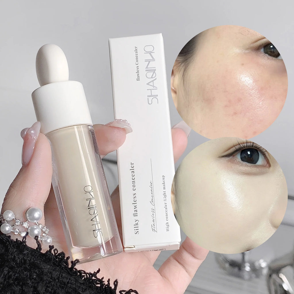 Flawless Finish Liquid Concealer Full Coverage for Blemishes Dark