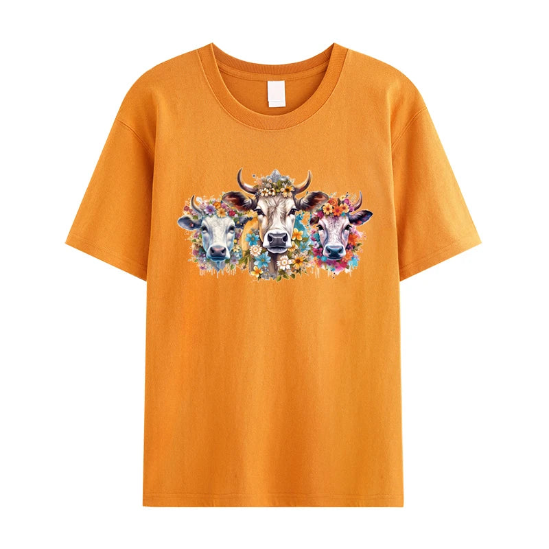 Thermal Press Clothes Stickers Wolfs Horses Flowers Print On T-Shirt Animal Design Diy Accessory Iron On Patch