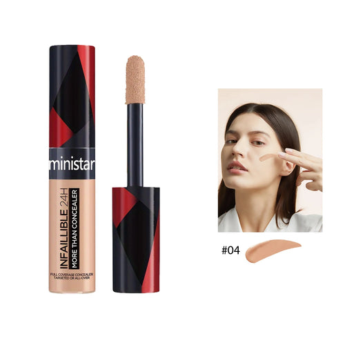 1pc full coverage concealer, waterproof, sweat proof, stain resistant,