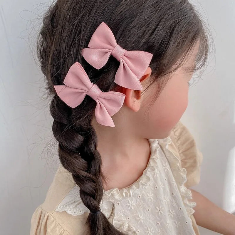 2PCS New Cute Bow Headgear Sweet Little Girl Hair Accessories Summer