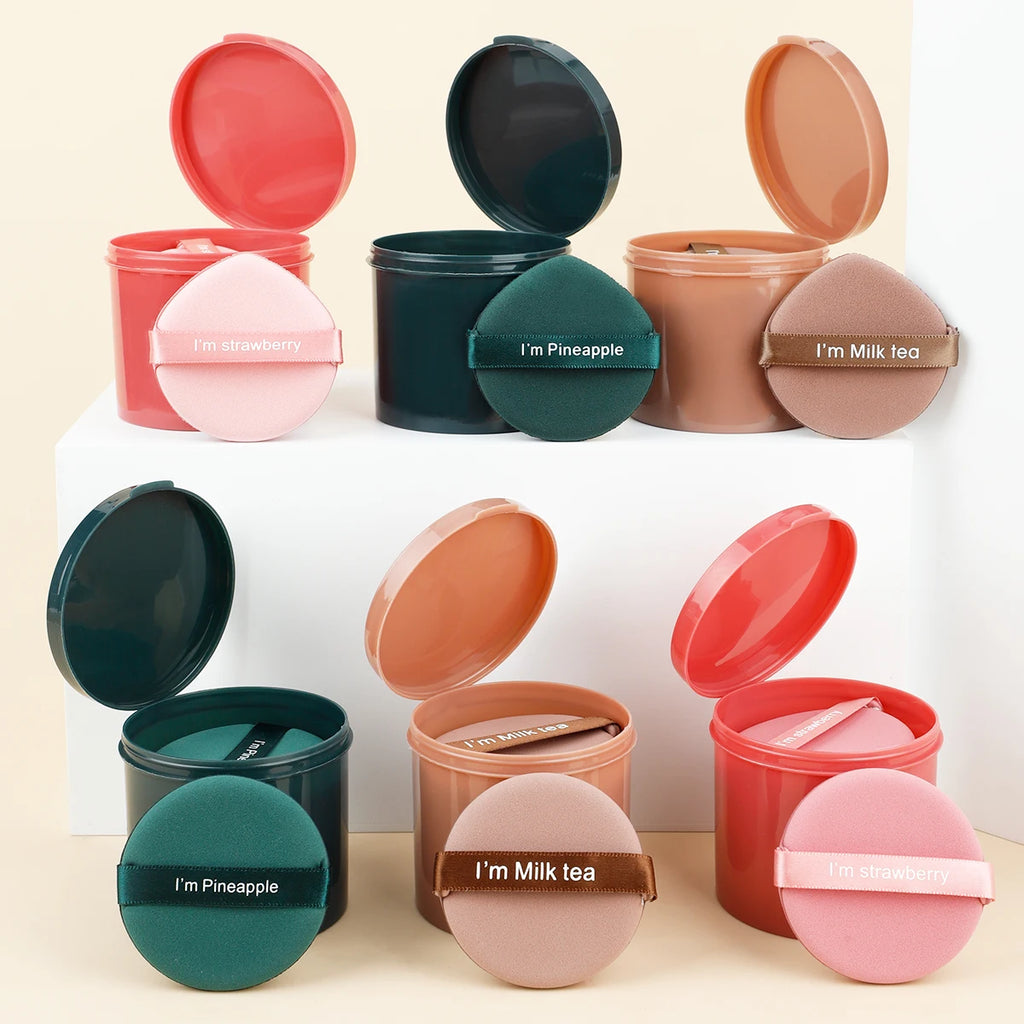 7pcs Air Cushion Puff Wet And Dry Reusable Sponge Puff For Liquid,