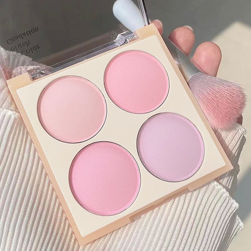 Vibrant Girl Ice Cream Four-Color Blush; Brightening, Natural Bare