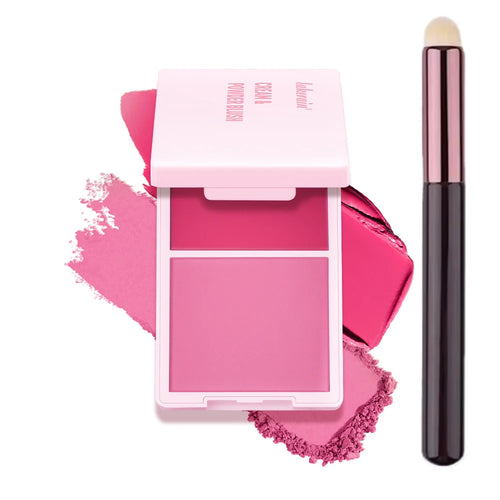 Blush Juvia's Cream Powder Matte Blush Makeup Rose Pan Long-lasting