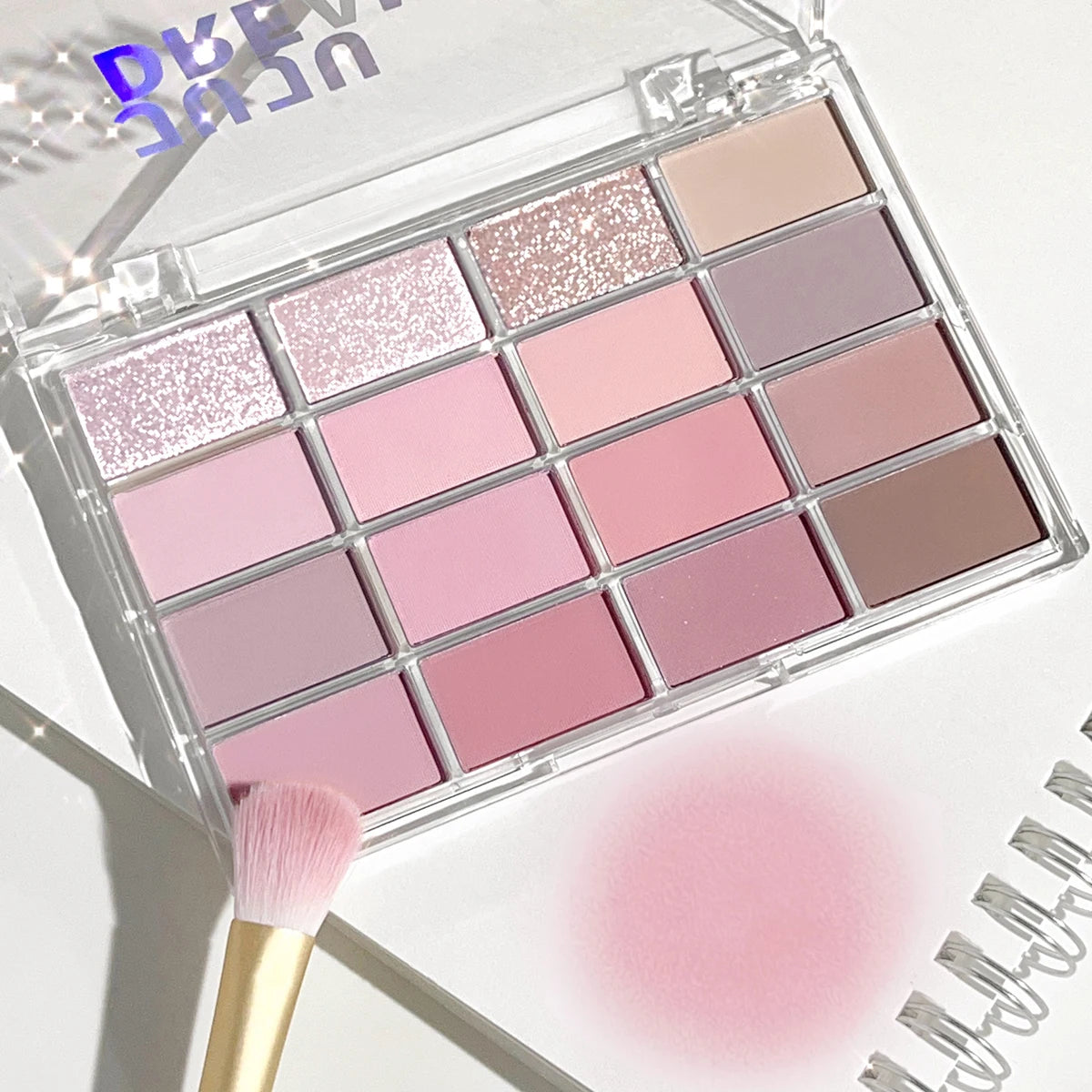 JUJU DREAM 16-Color Earth Tone Eyeshadow Matte & Shimmer Palette,