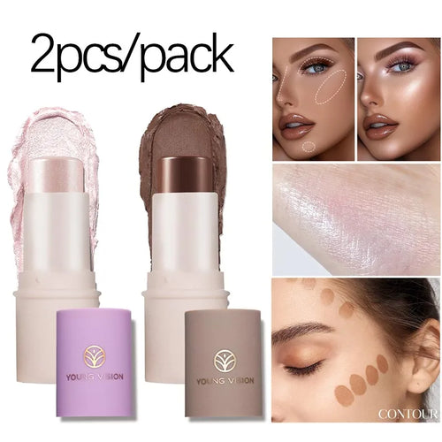 LANGMANNI Tri-Color Multi-Functional Face Brightening Contour Stick