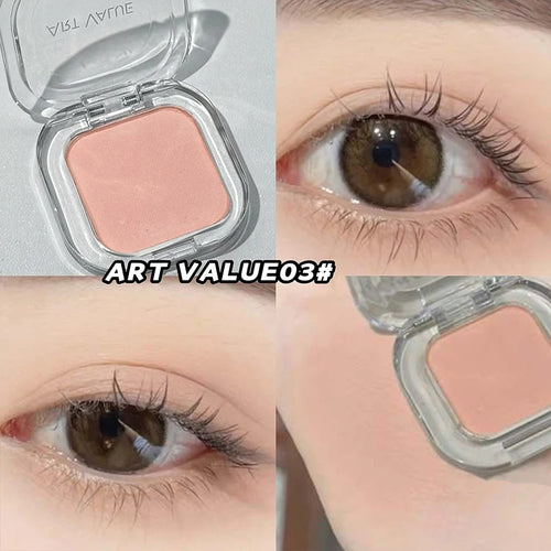 ART VALUE Single Color Eyeshadow Palette, Long-lasting, Matte &