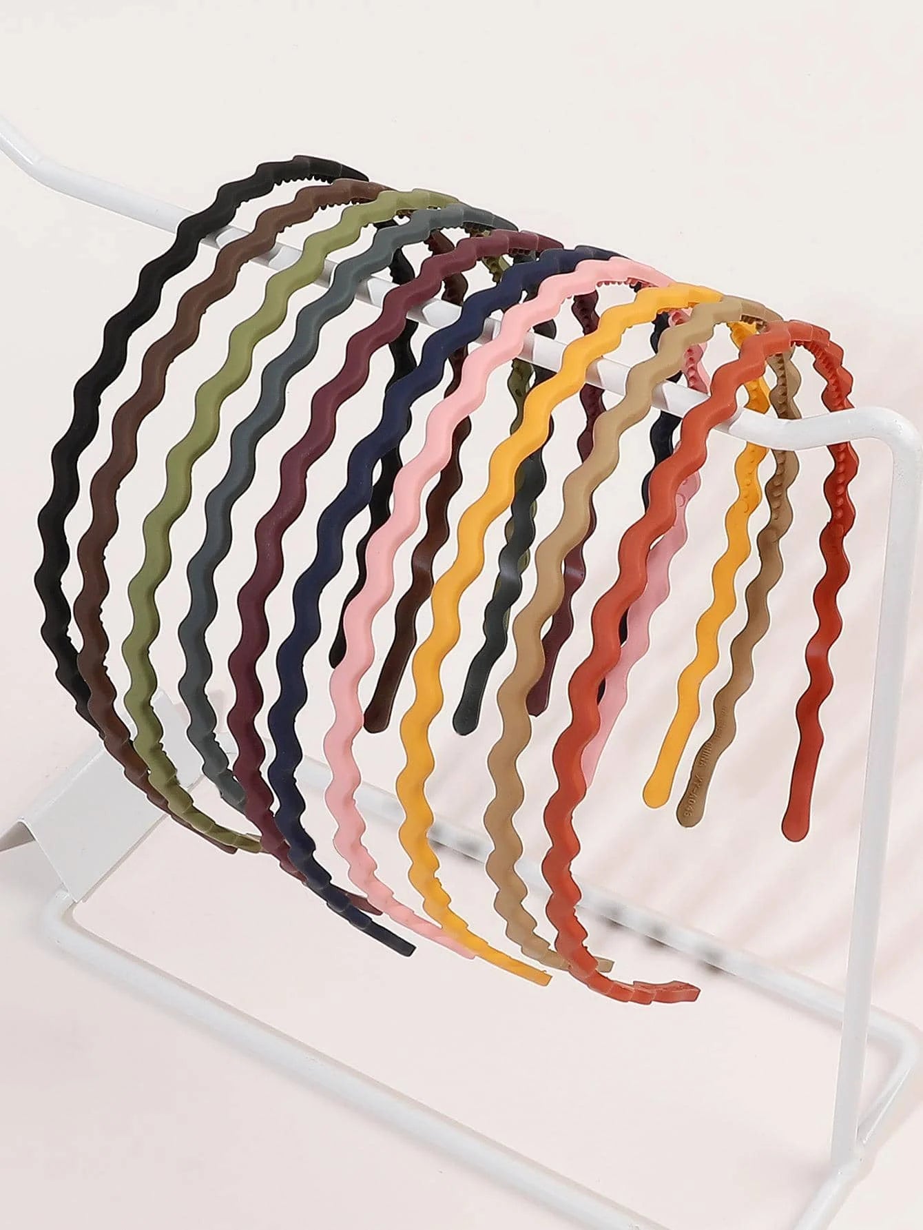 10Pcs Thin Headbands for Girls Women Colorful Wave Skinny Hairbands