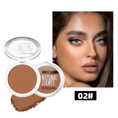 QIBEST Cream Contour Palette Dark Bronzing Powder Charlotte Makeup For