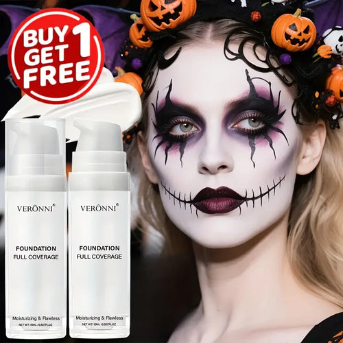 White Liquid Foundation, Full Coverage Heavy Duty Coverage, Creamy