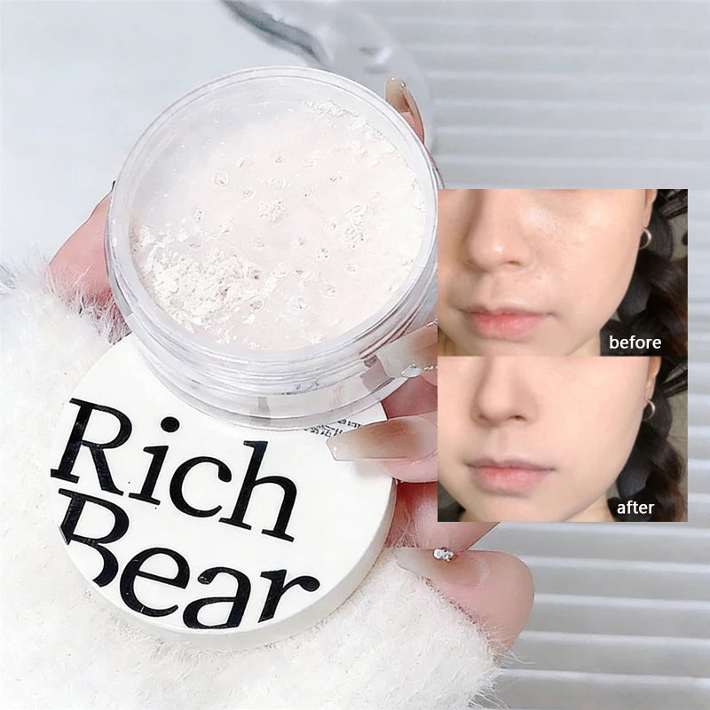 White Face Loose Powder Waterproof Oil Control Matte Natural White