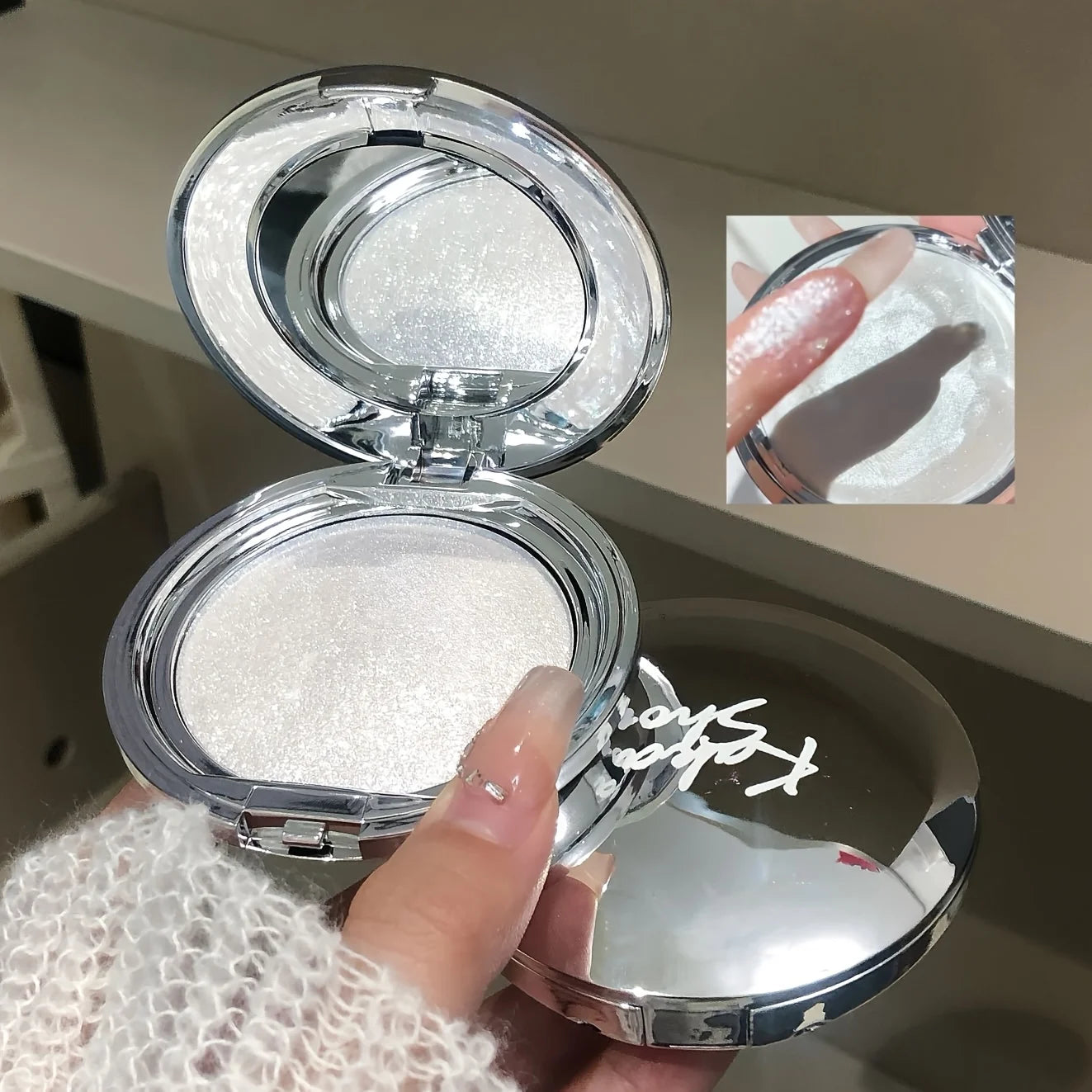 Diamond Shimmer Highlighter Cream Potato Texture Long Lasting