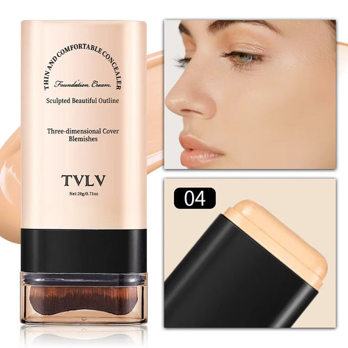 TVLV eraser foundation make-up stick 20g,with brush to brighten skin