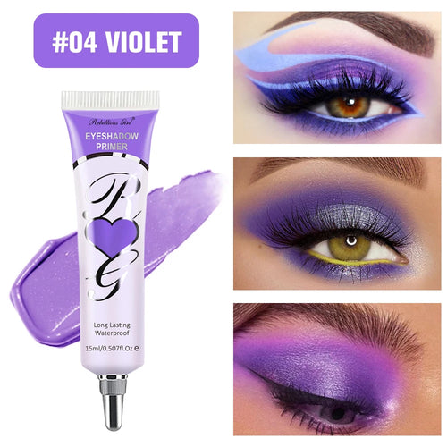 6 Colors Matte Eyeshadow Primer – Crease-Proof Oil-Control Eye Base,