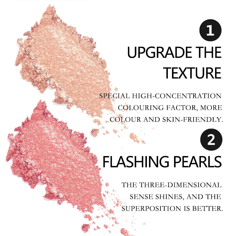 2-color Blush Palette 2 in 1 Contouring Cream Face Cheek Blush Cream