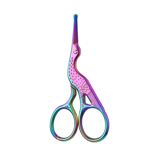 Facial Hair Scissors Rounded Professional Stainless Steel Mustache