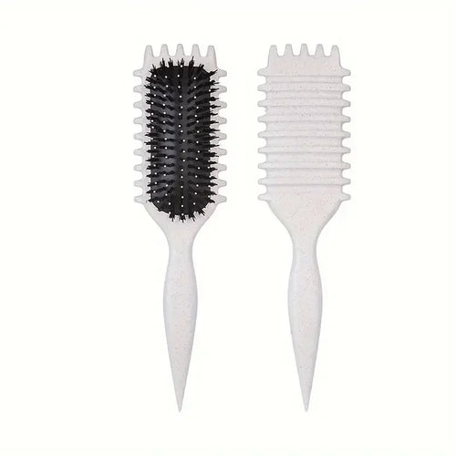 Professional Curl Defining Brush Candy Comb for Perfect Curls-Gentle