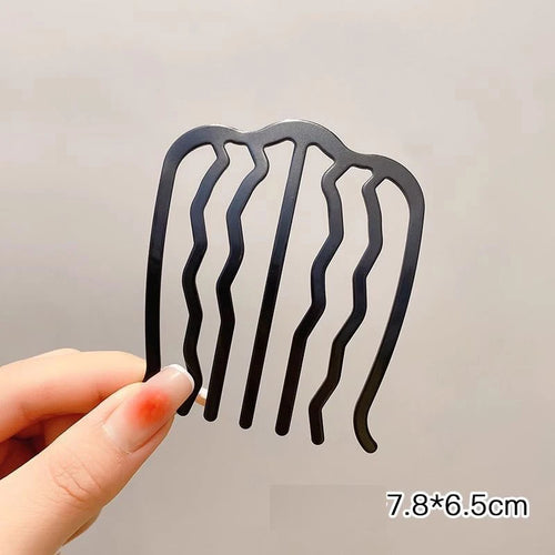 Metal U-Shaped Hair Sticks Combs Pearl Tassel Hair Fork Hair Clip