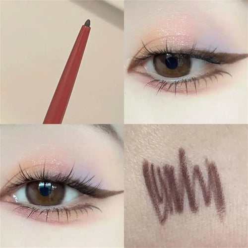 12 Colors Eyeliner Pencil Smooth Wine Red Soft High Pigment Eye Liner